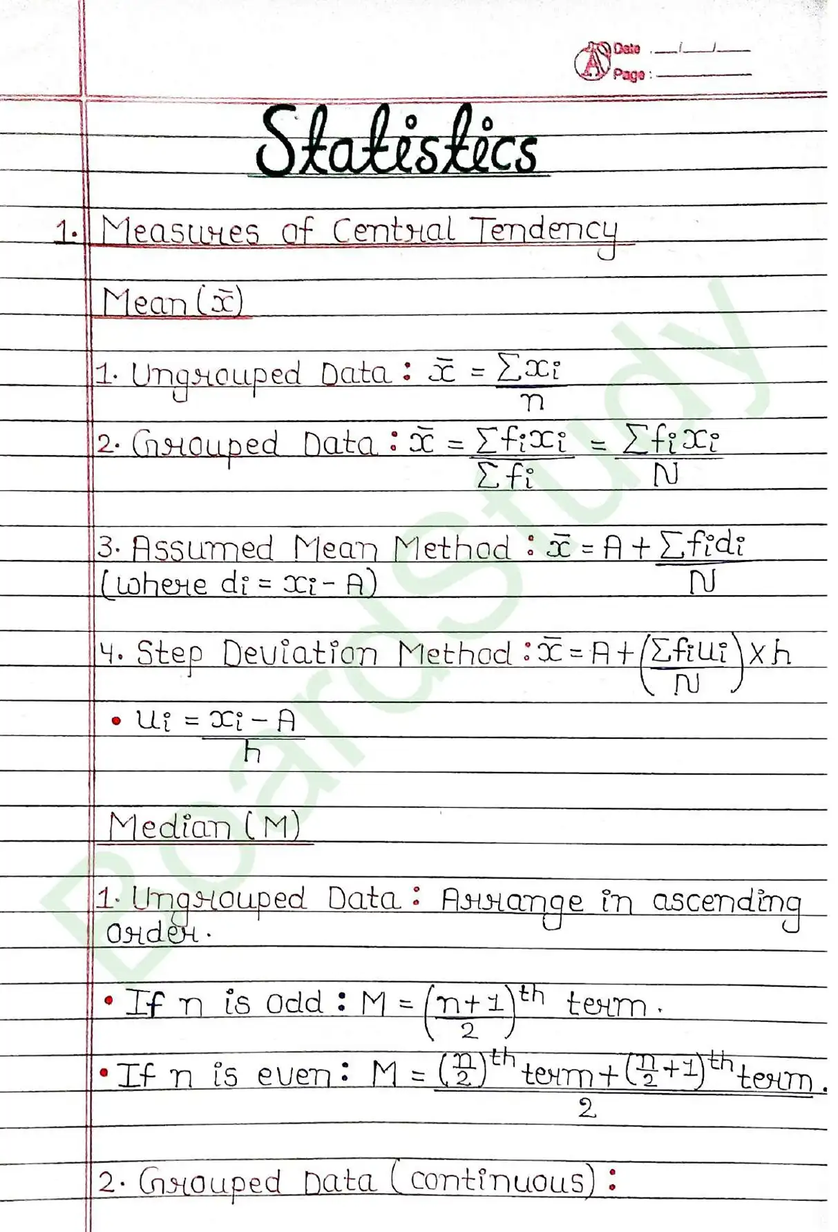 Statistics class 11 chapter 13 page 0001