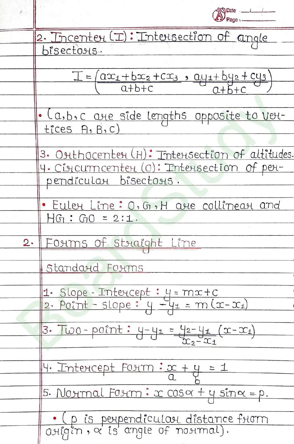 Straight Lines class 11 chapter 9 page 0002