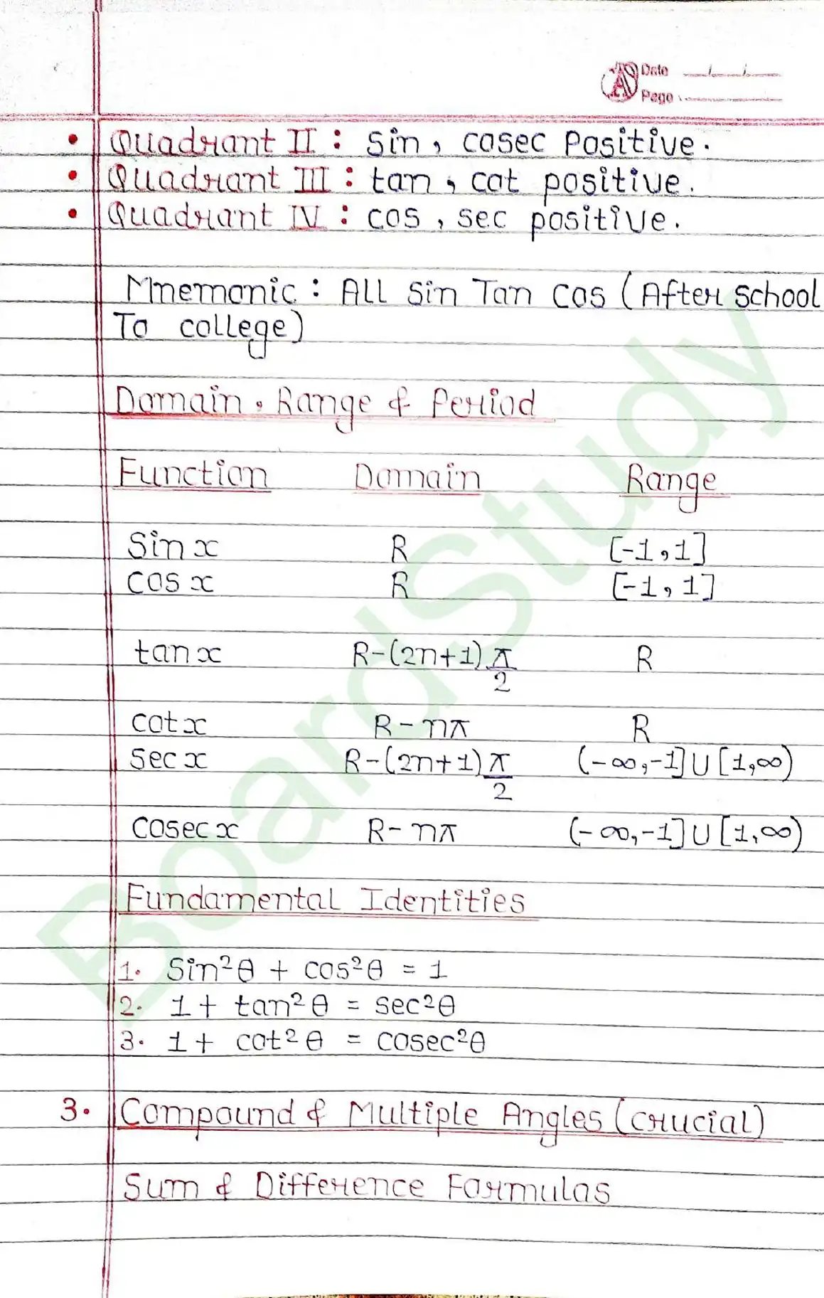 Trigonometric Functions class 11 chapter 3 page 0002