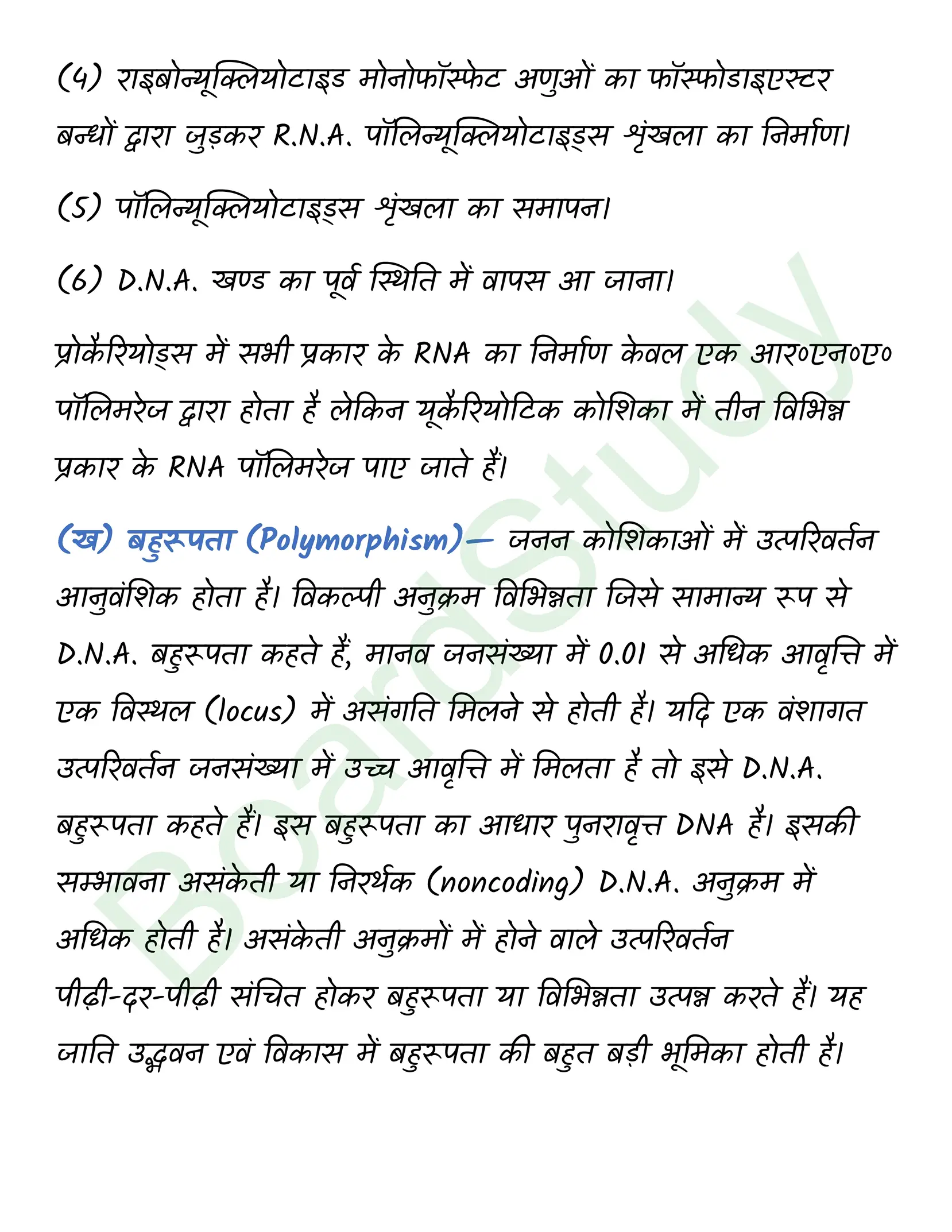 class 12 biology Molecular Basis of Inheritance solution in hindi page 0019