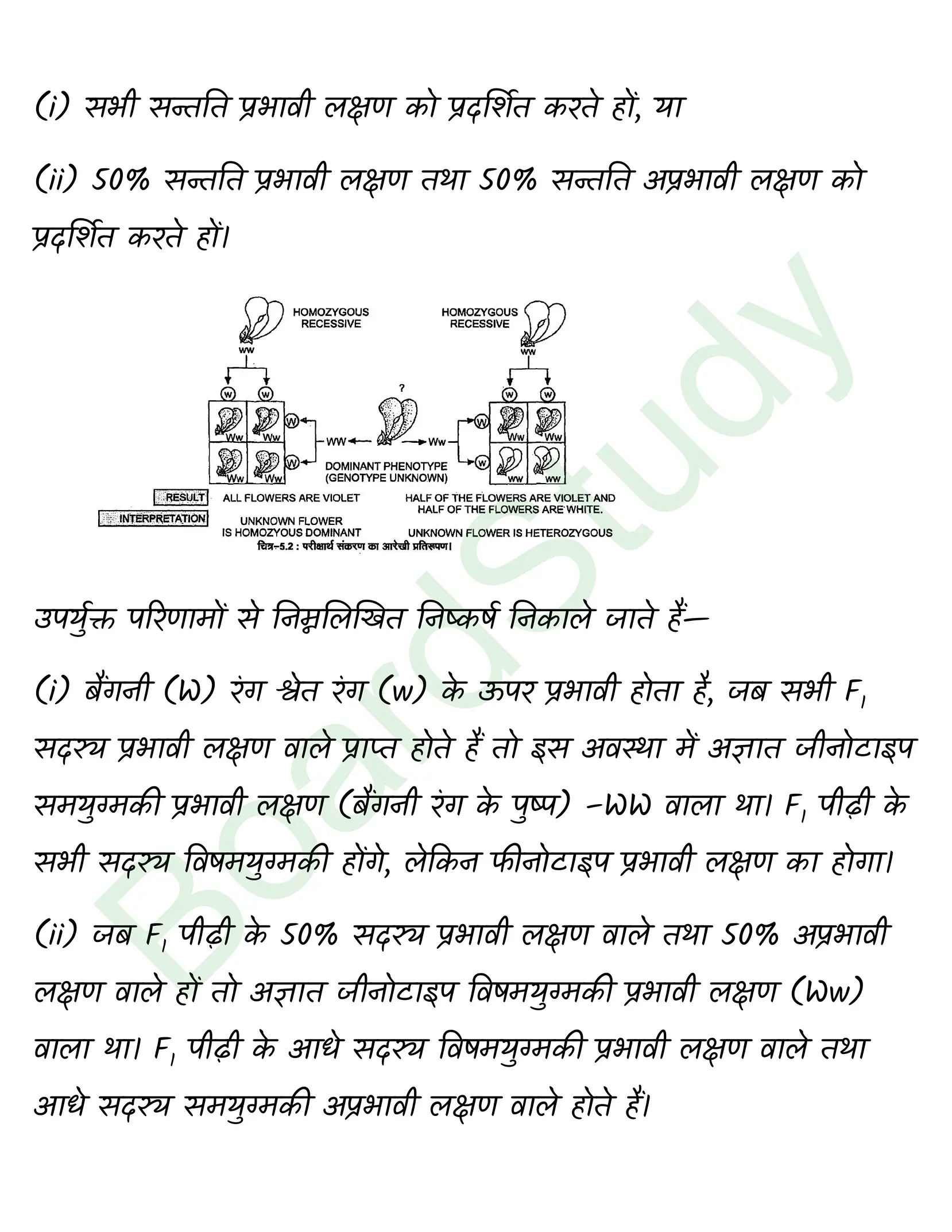class 12 biology Principles of Inheritance and Variation solution in hindi page 0007