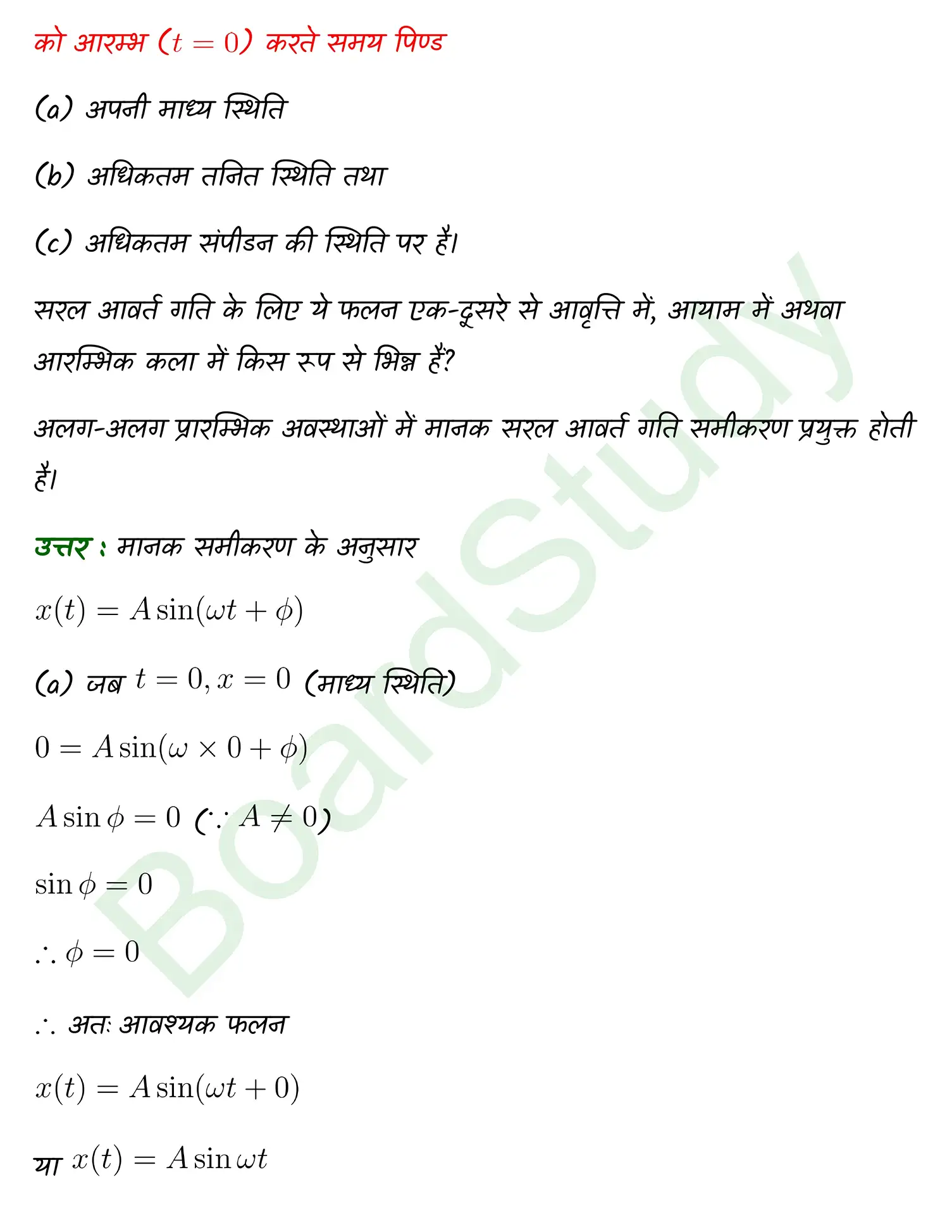 Oscillations class 11 Physics chapter 13 page 0015
