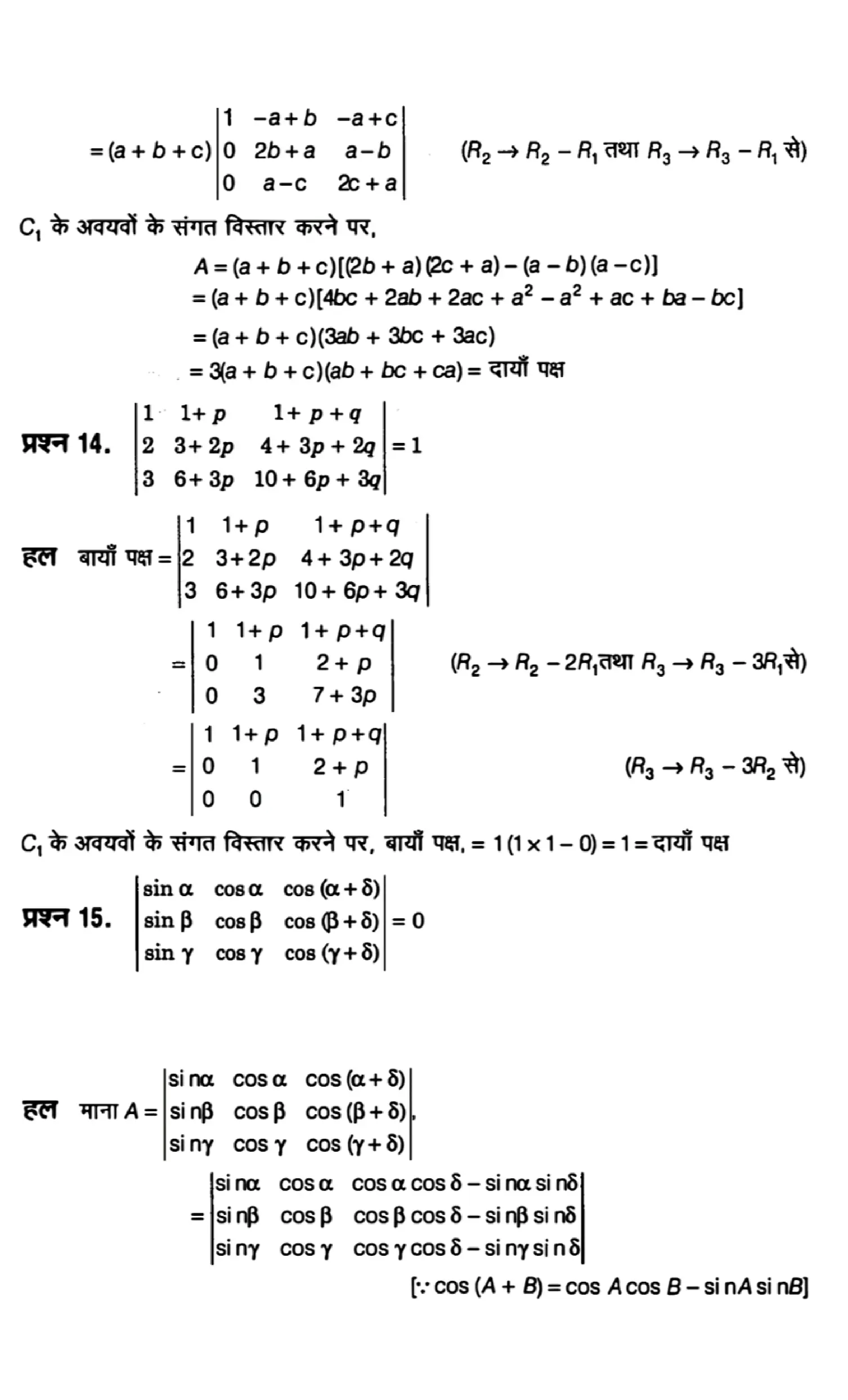 Class 12th maths determinants solutions in hindi page 0051