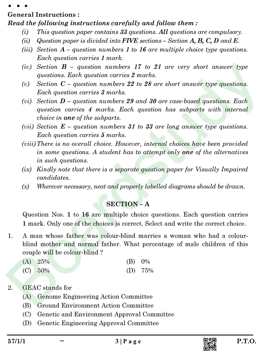 Biology PYQ 2025 set page 0003