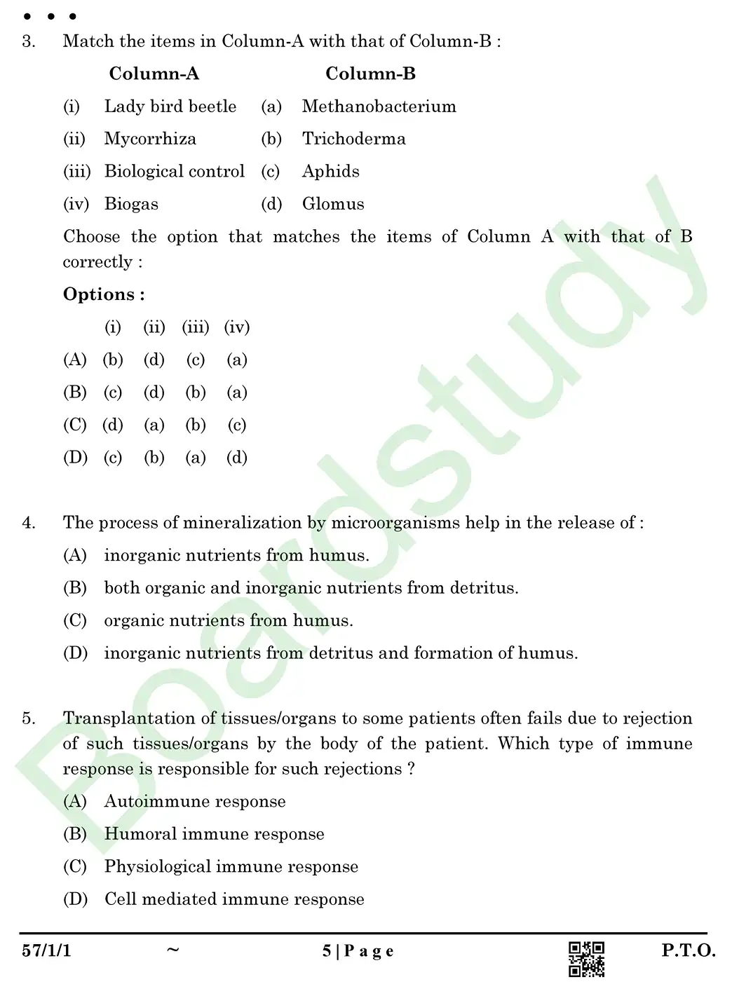 Biology PYQ 2025 set page 0005