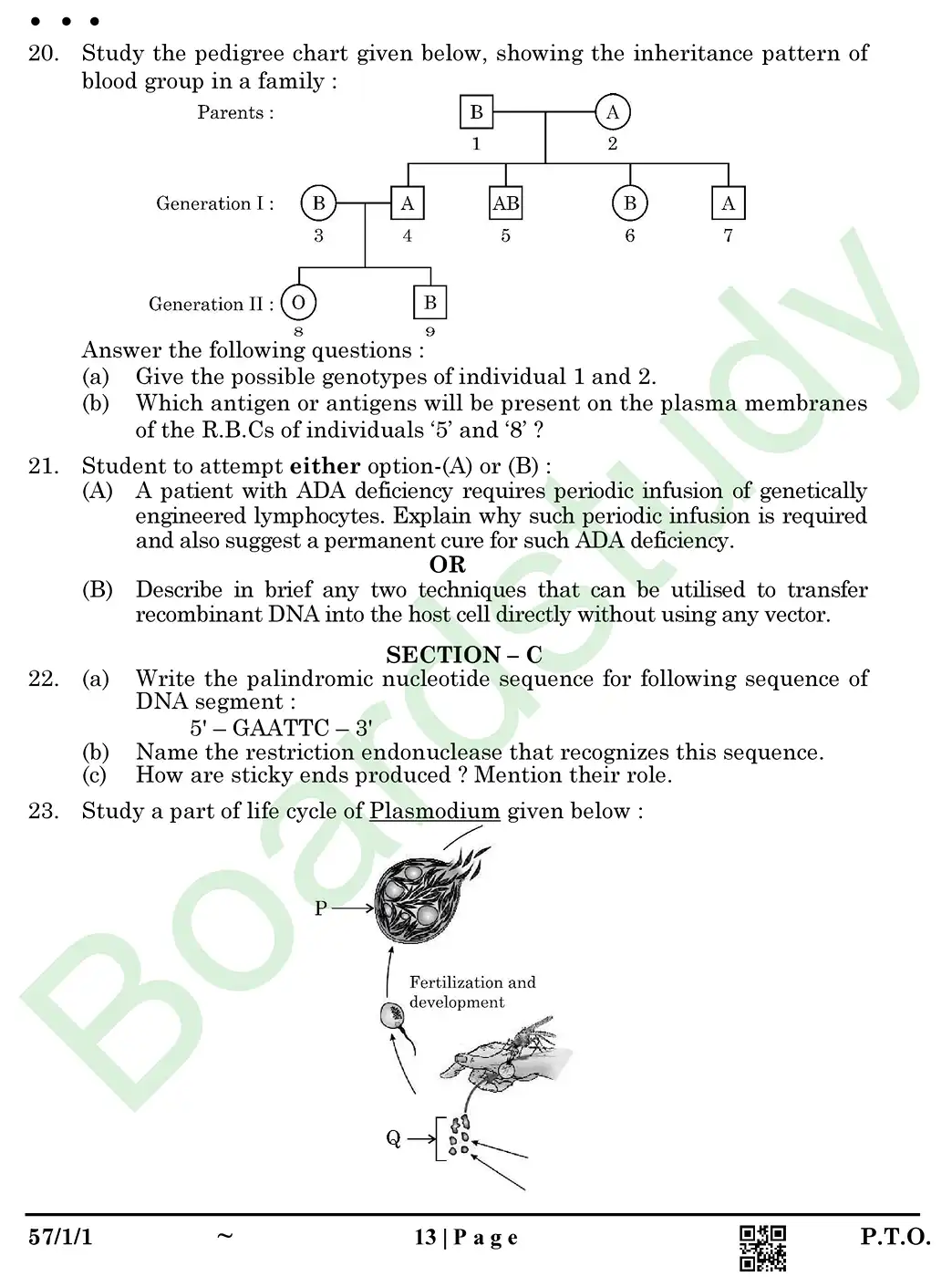 Biology PYQ 2025 set page 0013
