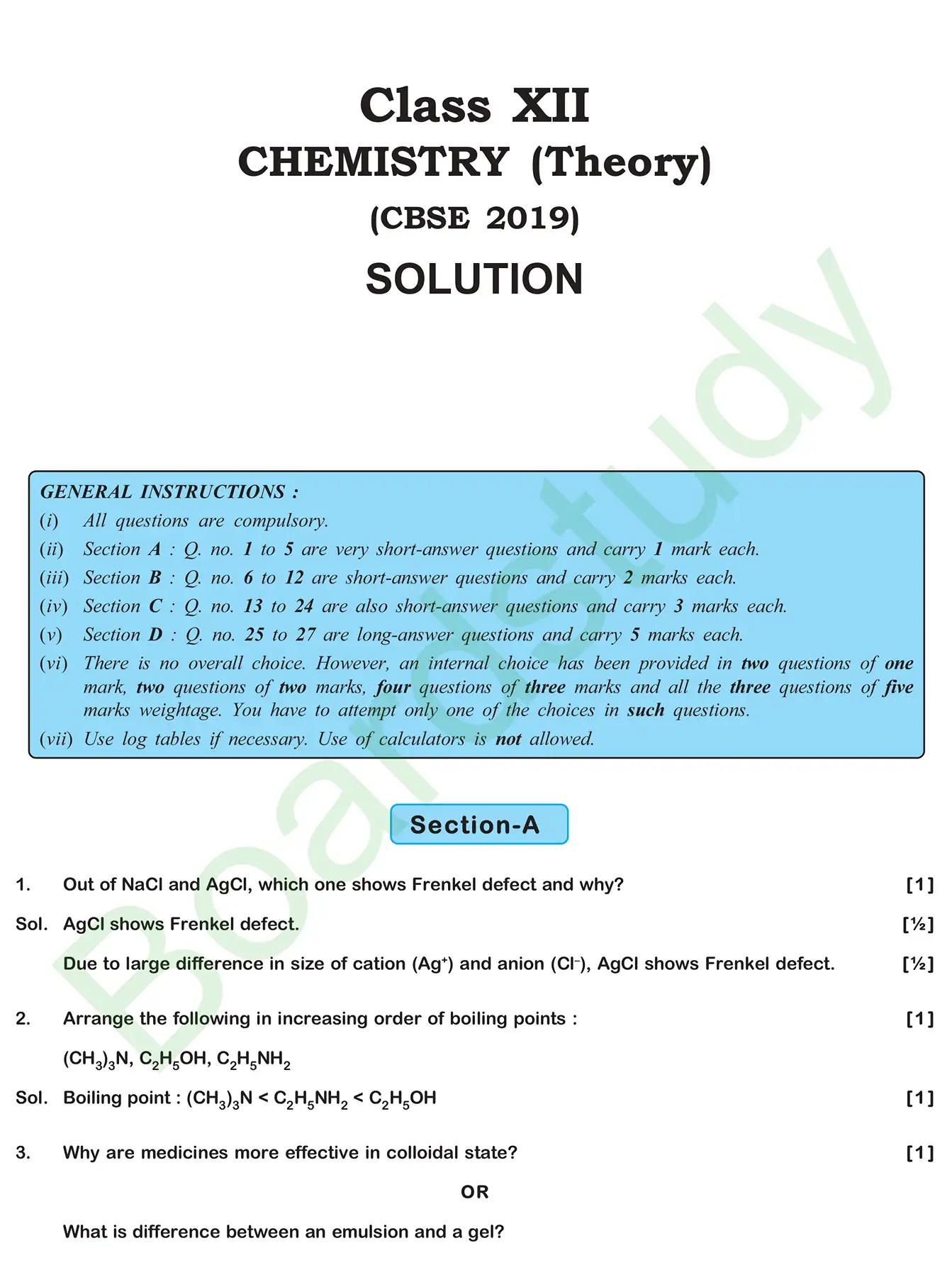 CHemistry PYQ 2019. page 0008