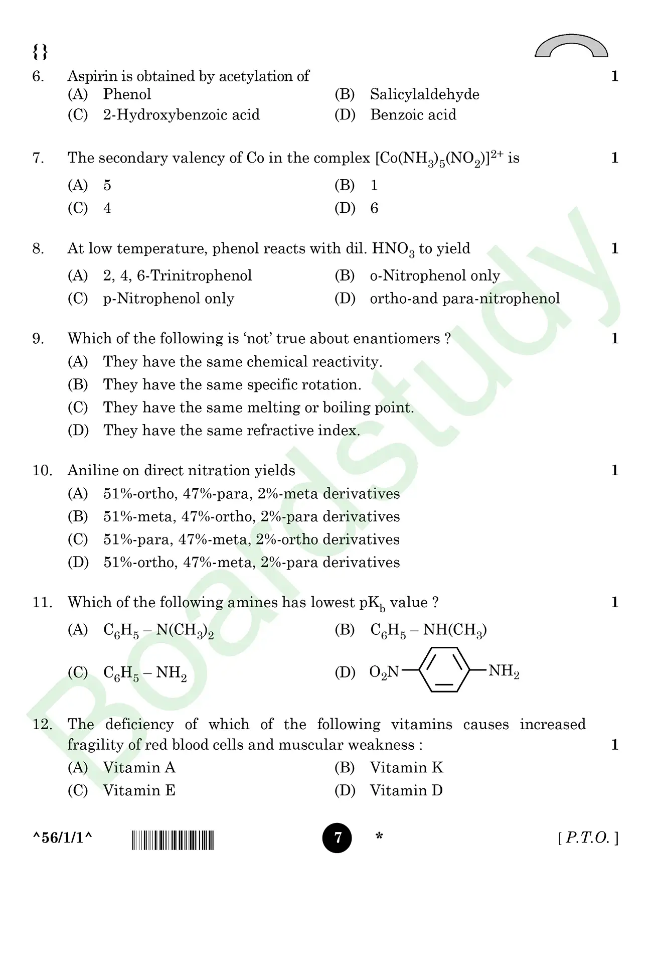 CHemistry PYQ 2026 . page 0007