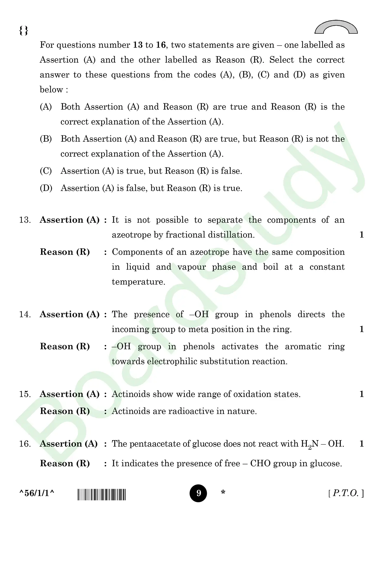 CHemistry PYQ 2026 . page 0009