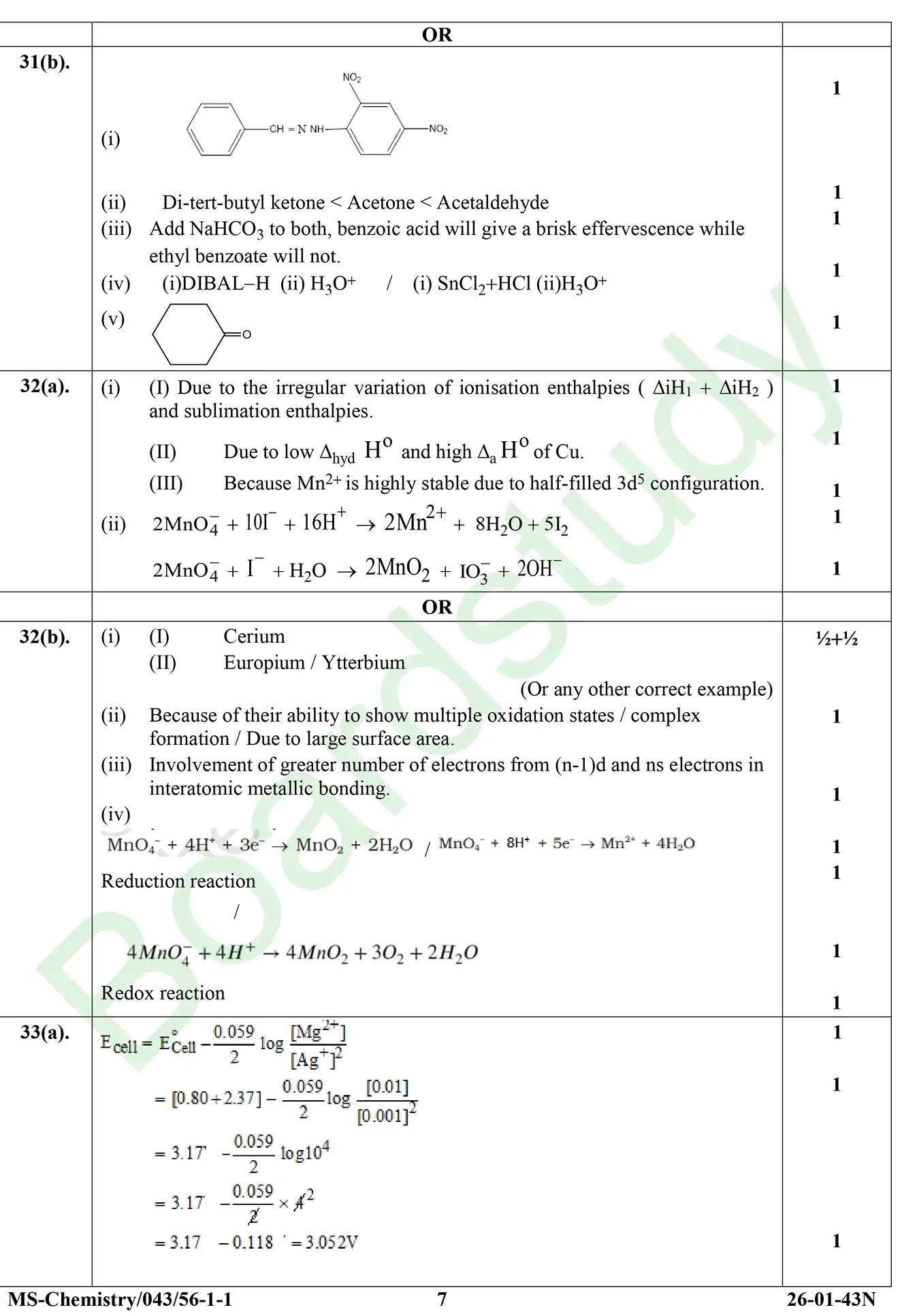 CHemistry PYQ 2026 . page 0031