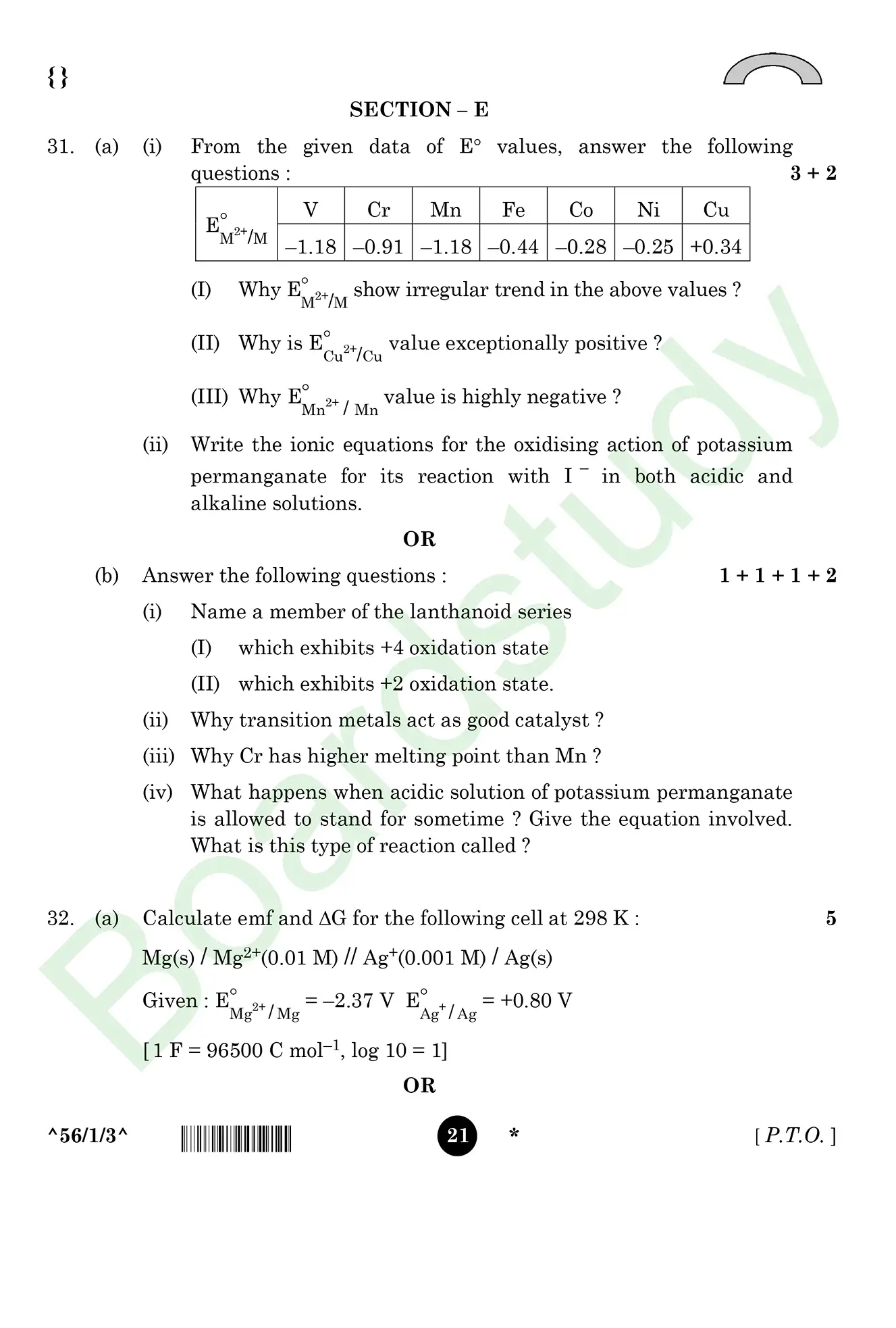 CHemistry PYQ 2026 2 1 . page 0021
