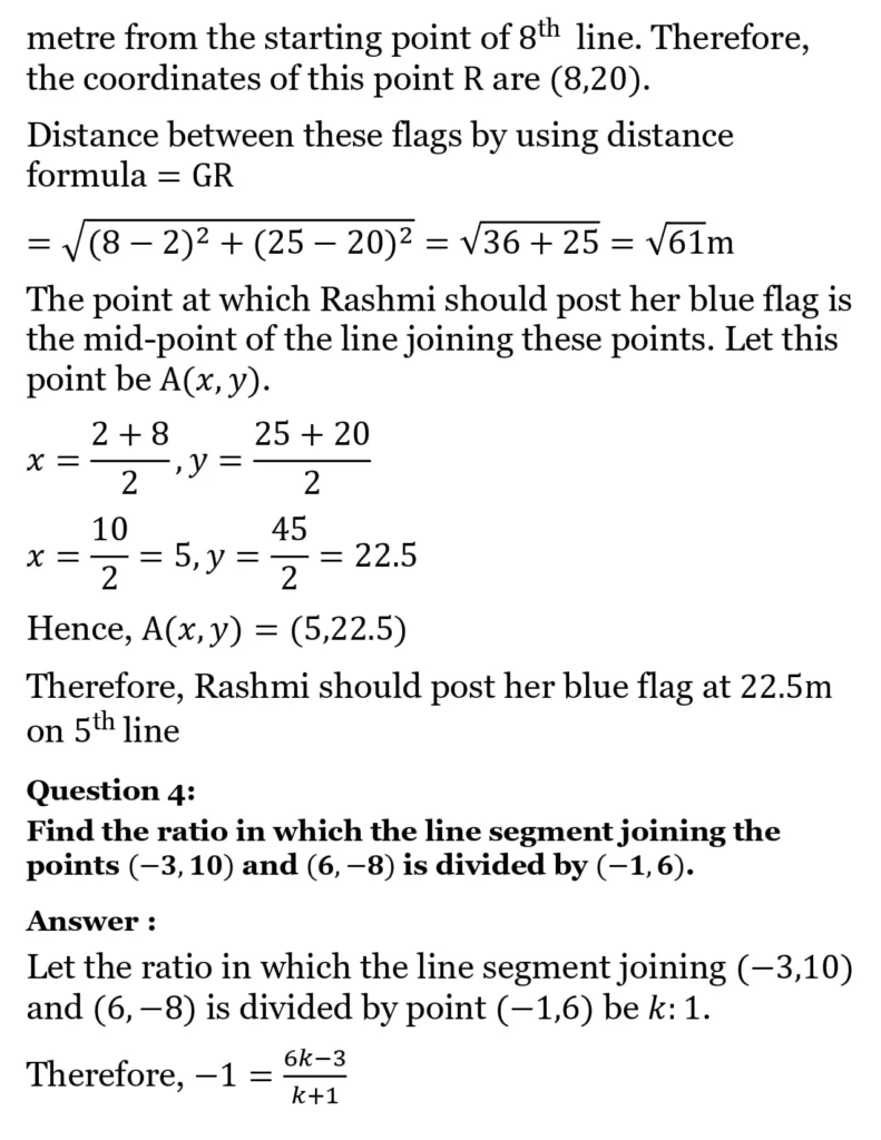 class 10th maths Coordinate Geometrychapter 7 solution15
