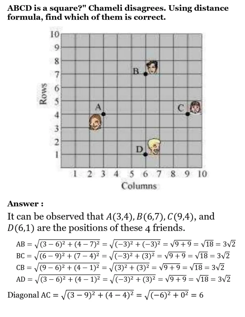 class 10th maths Coordinate Geometrychapter 7 solution4
