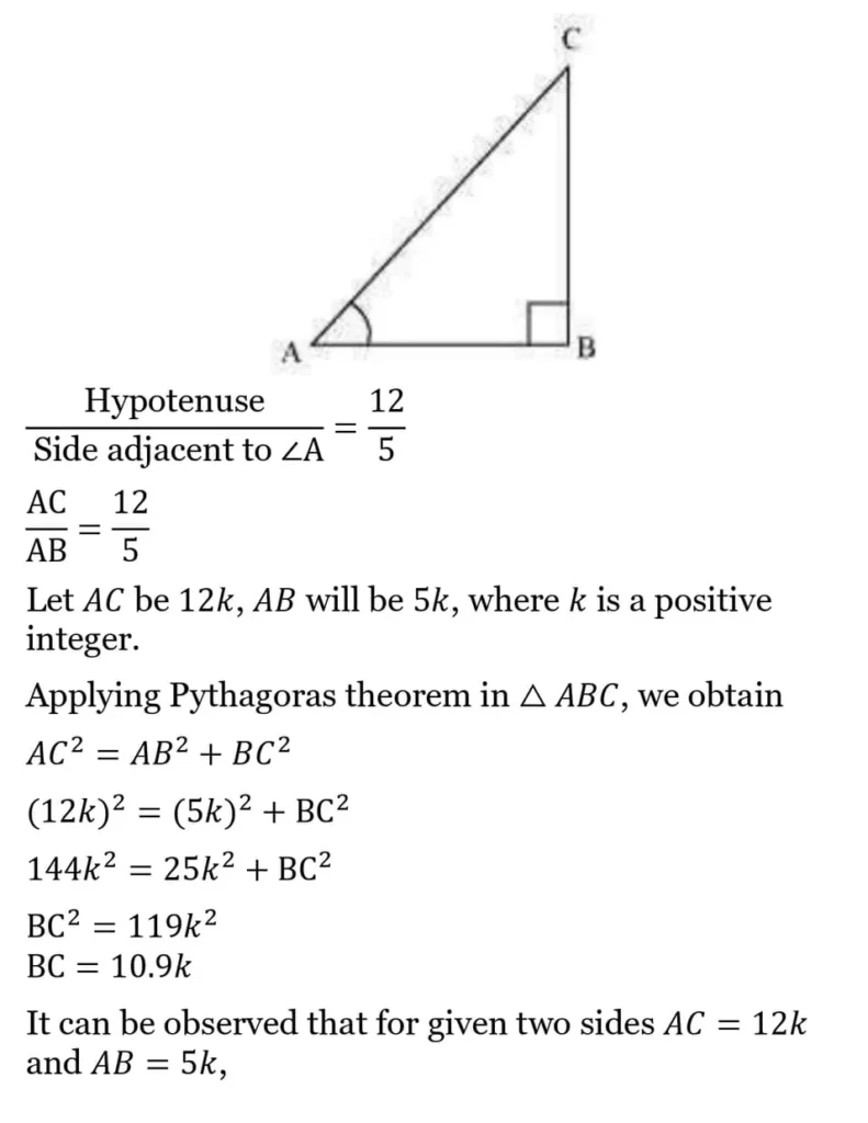 class 10th maths Introduction to Trigonometry chapter 8 solution21