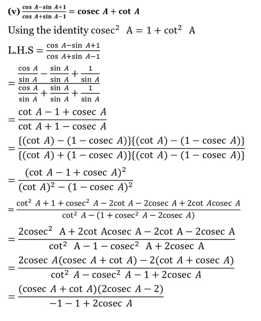 class 10th maths Introduction to Trigonometry chapter 8 solution40