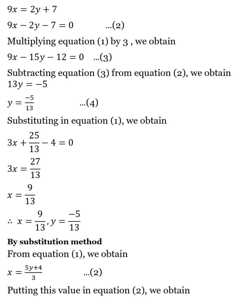 class 10th maths Pair of Linear Equations in Two Variables chapter 2 solution35
