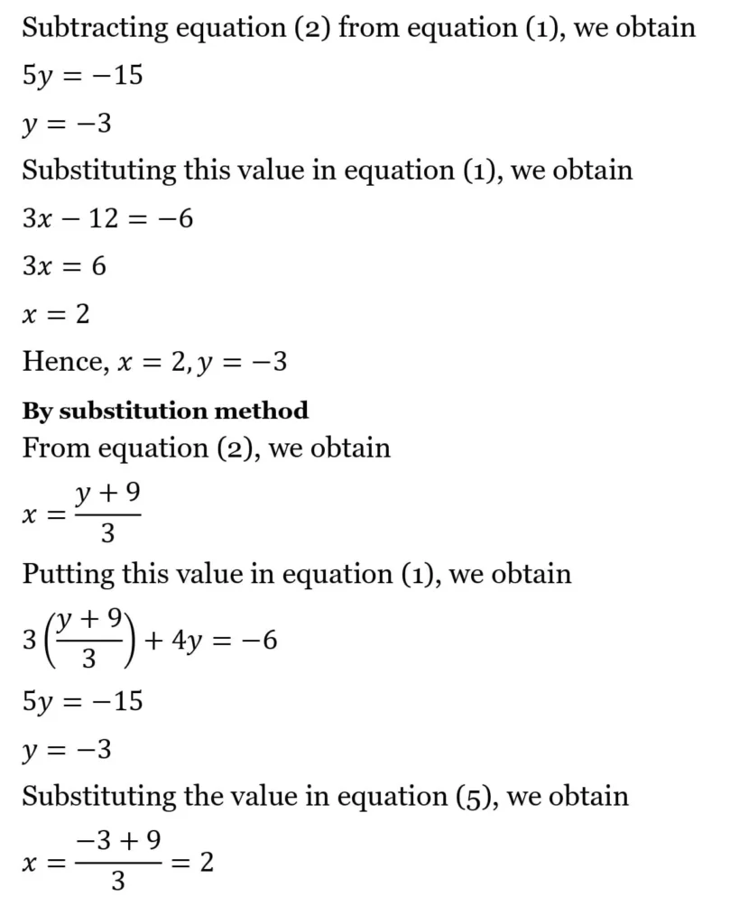 class 10th maths Pair of Linear Equations in Two Variables chapter 2 solution37