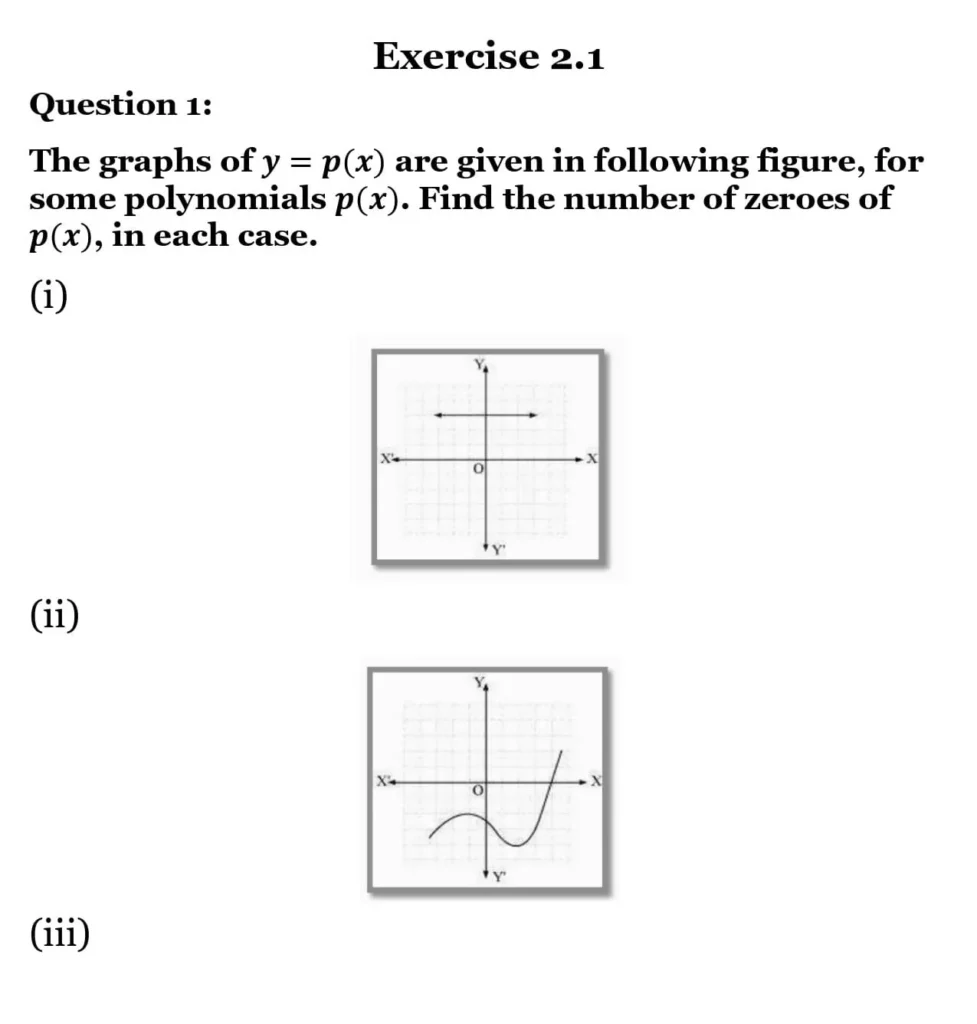 class 10th maths Polynomials chapter 2 solution1