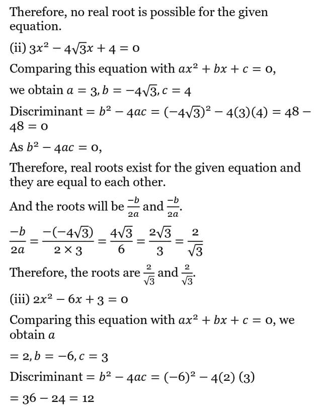 class 10th maths Quadratic Equations chapter 4 solution16