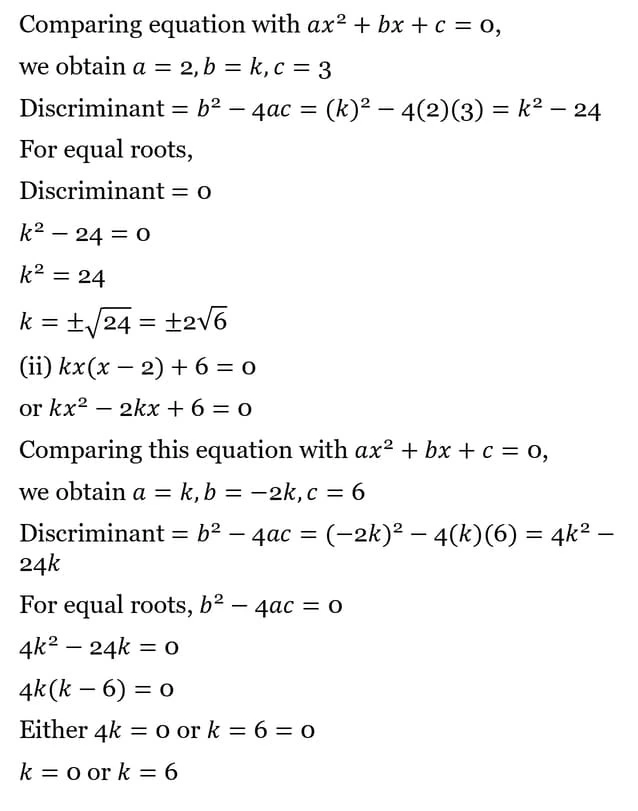 class 10th maths Quadratic Equations chapter 4 solution18