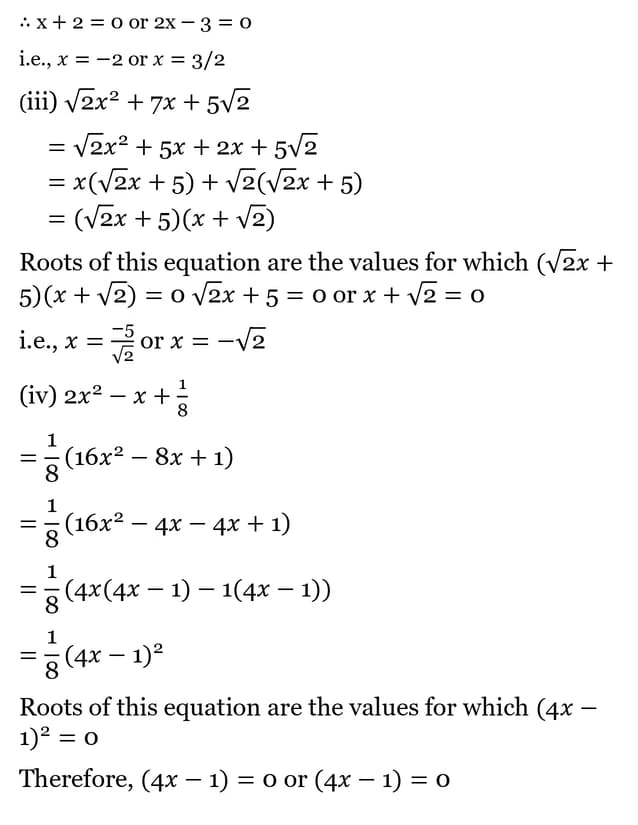 class 10th maths Quadratic Equations chapter 4 solution7