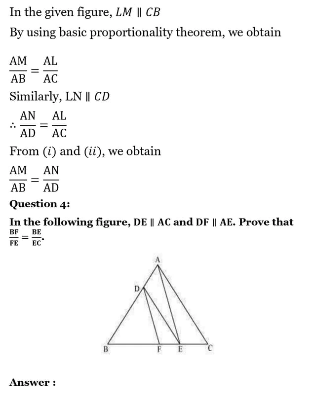class 10th maths Triangles chapter 6 solution10