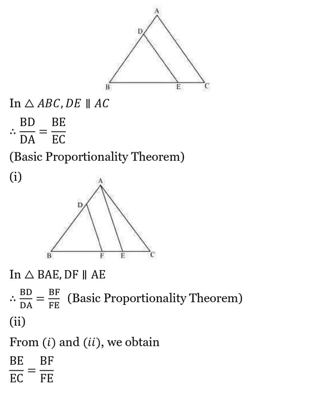 class 10th maths Triangles chapter 6 solution11