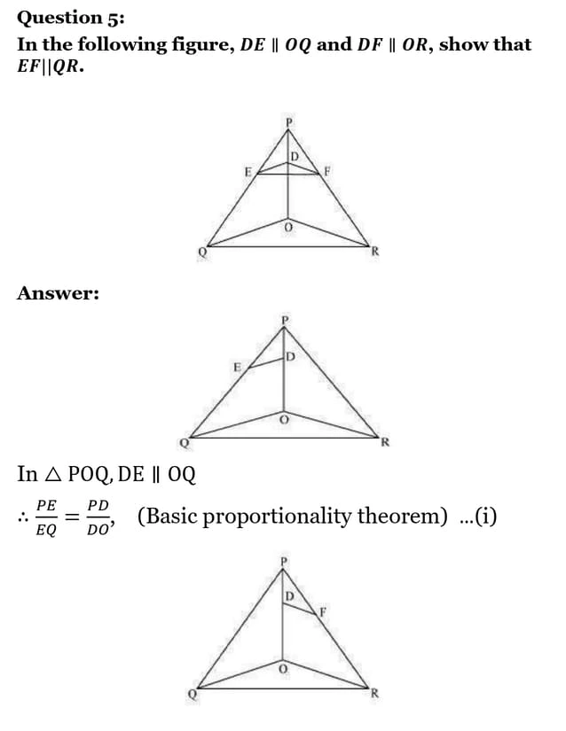 class 10th maths Triangles chapter 6 solution12
