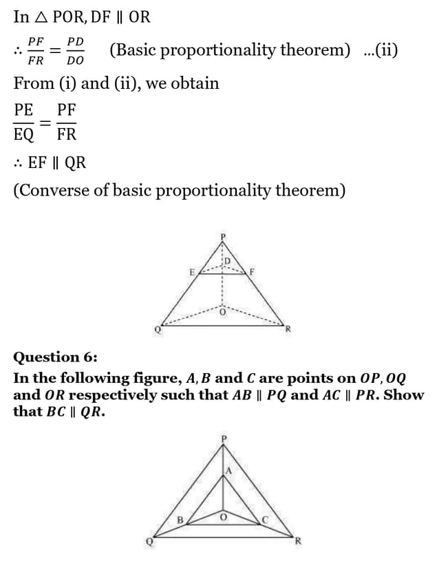 class 10th maths Triangles chapter 6 solution13