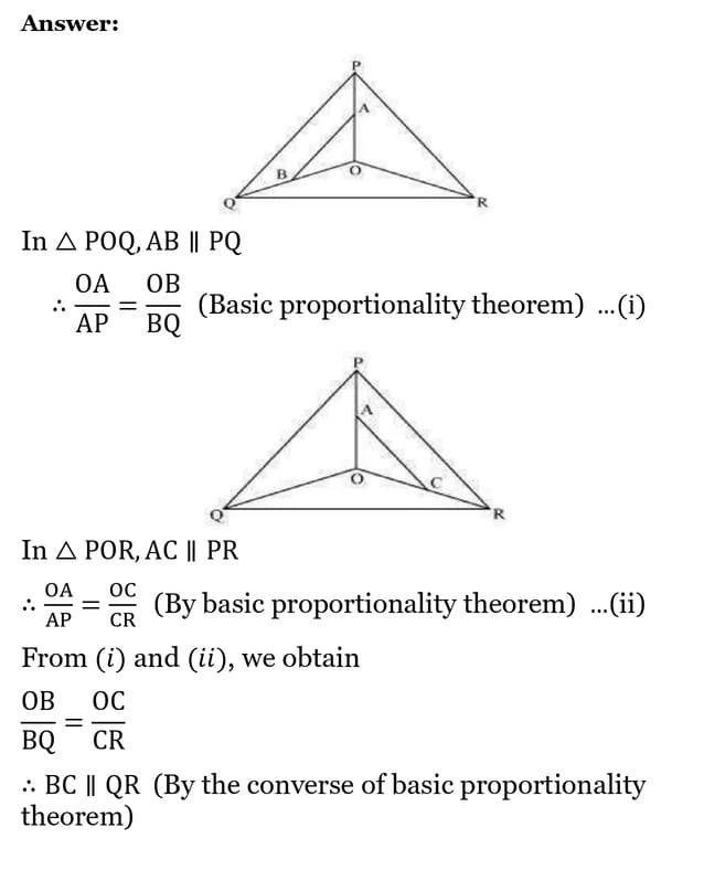 class 10th maths Triangles chapter 6 solution14