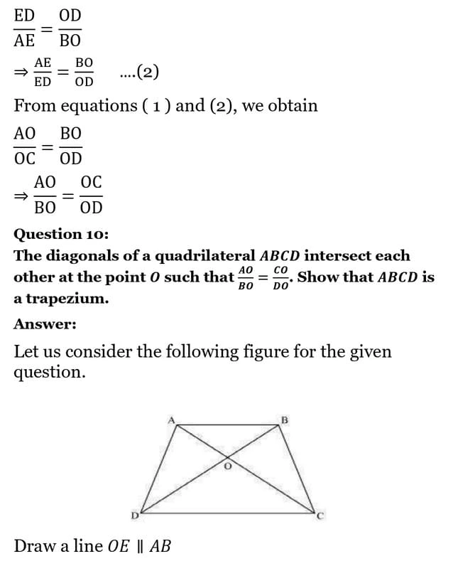class 10th maths Triangles chapter 6 solution18