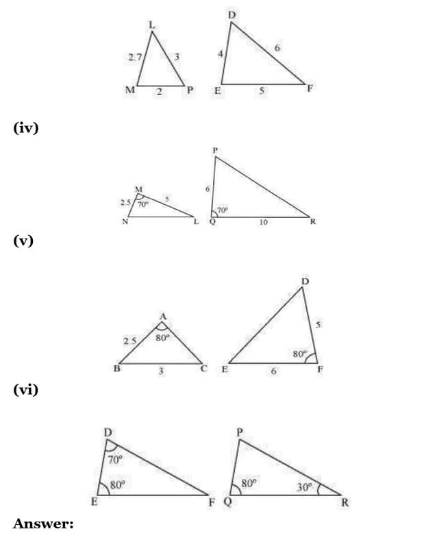 class 10th maths Triangles chapter 6 solution21