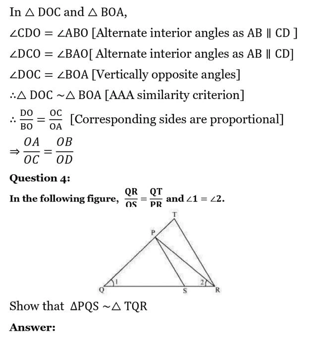 class 10th maths Triangles chapter 6 solution25