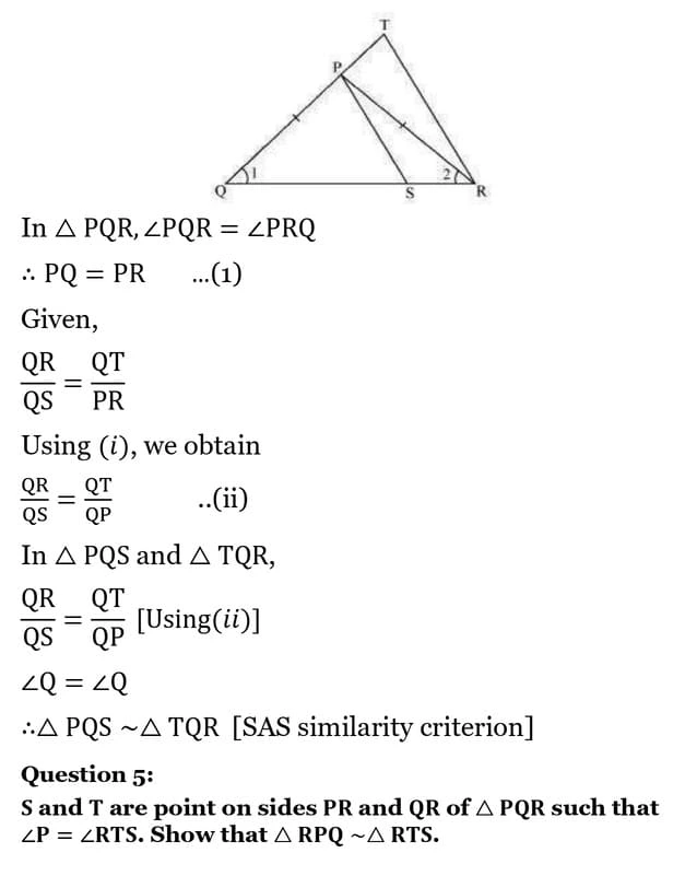 class 10th maths Triangles chapter 6 solution26