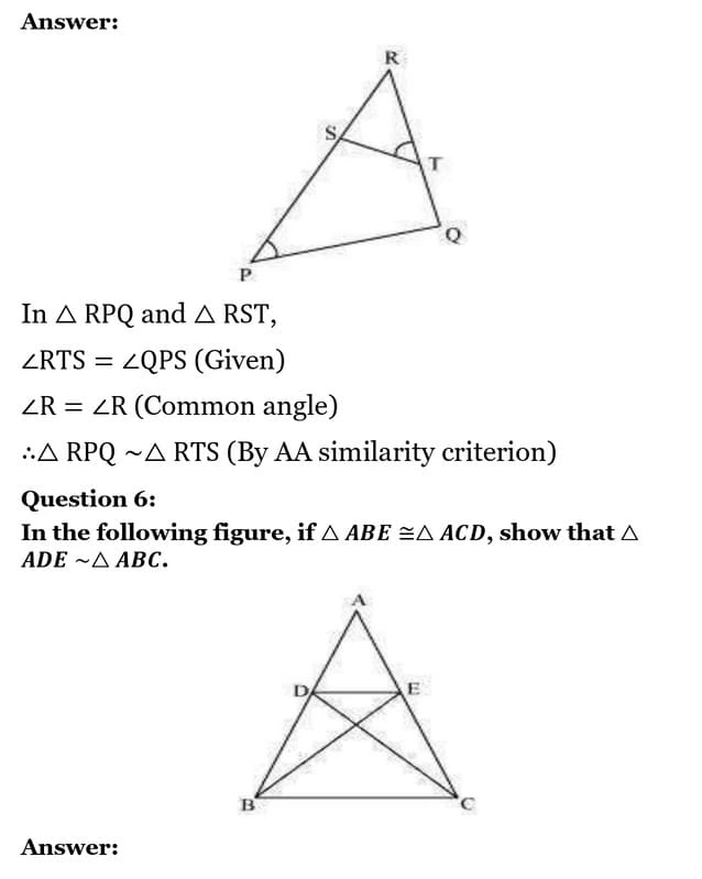 class 10th maths Triangles chapter 6 solution27