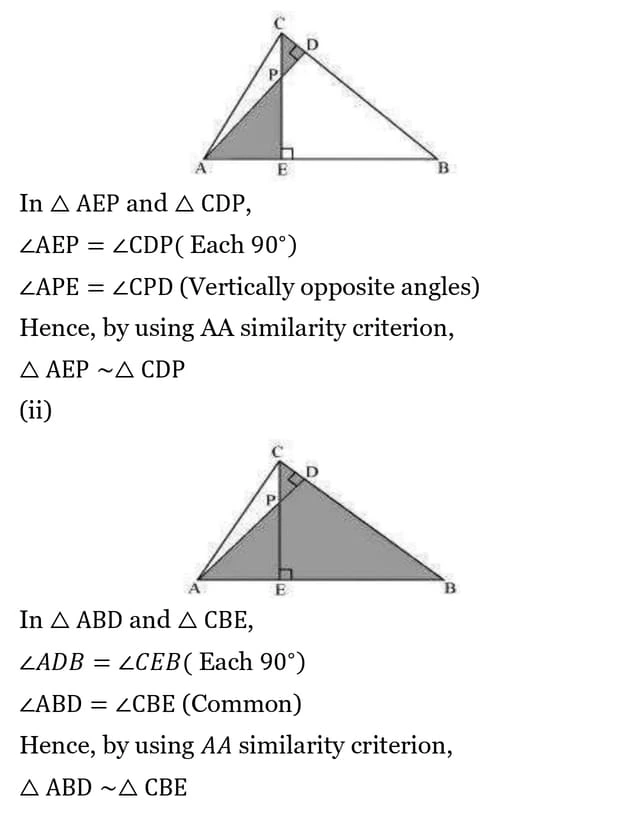 class 10th maths Triangles chapter 6 solution29