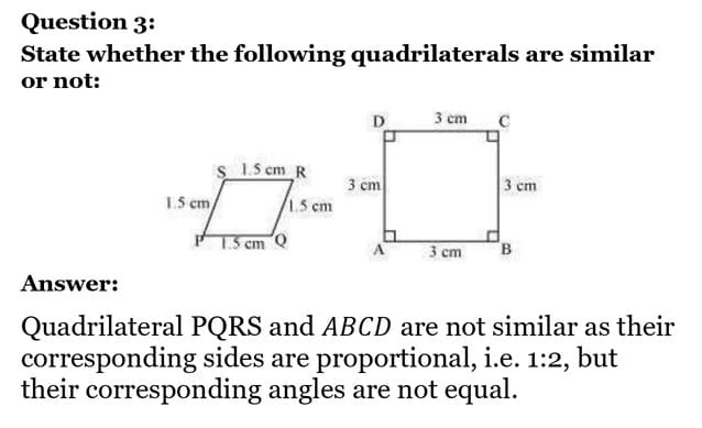 class 10th maths Triangles chapter 6 solution3