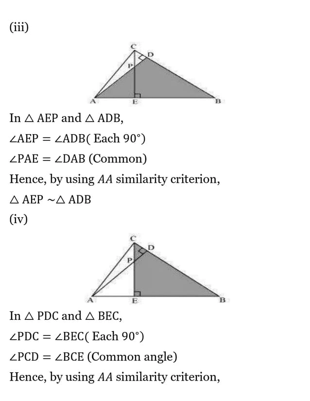 class 10th maths Triangles chapter 6 solution30