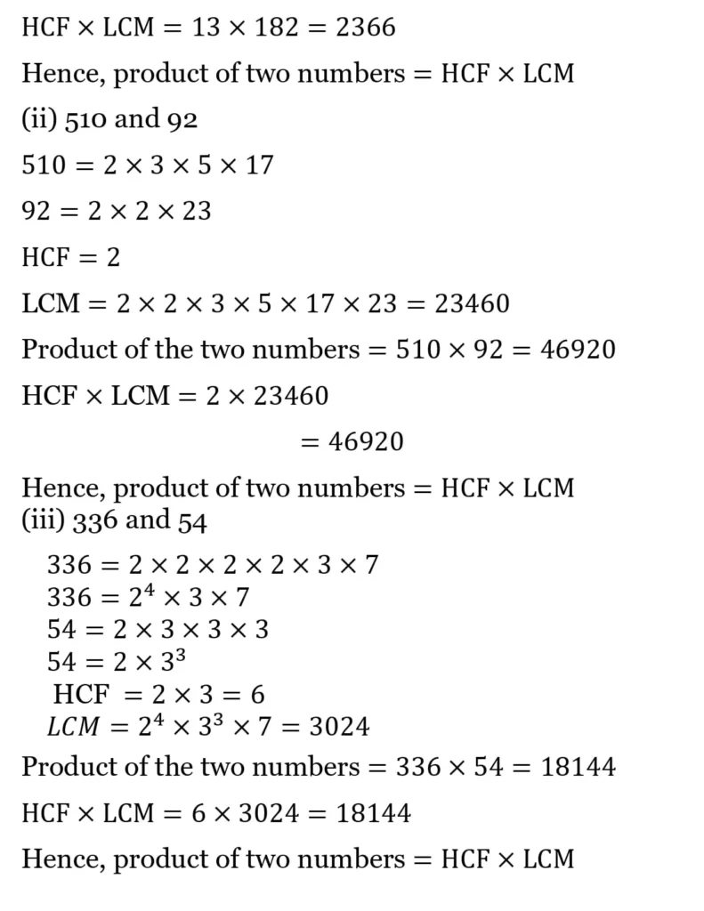 class 10th maths real Number chapter 1 solution2