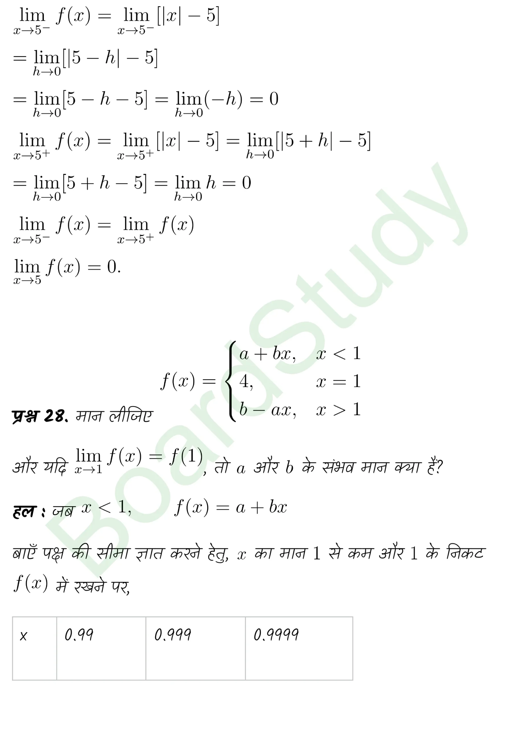 class 11th maths Limits and Derivatives chapter 12 solution in hindi page 0016 scaled