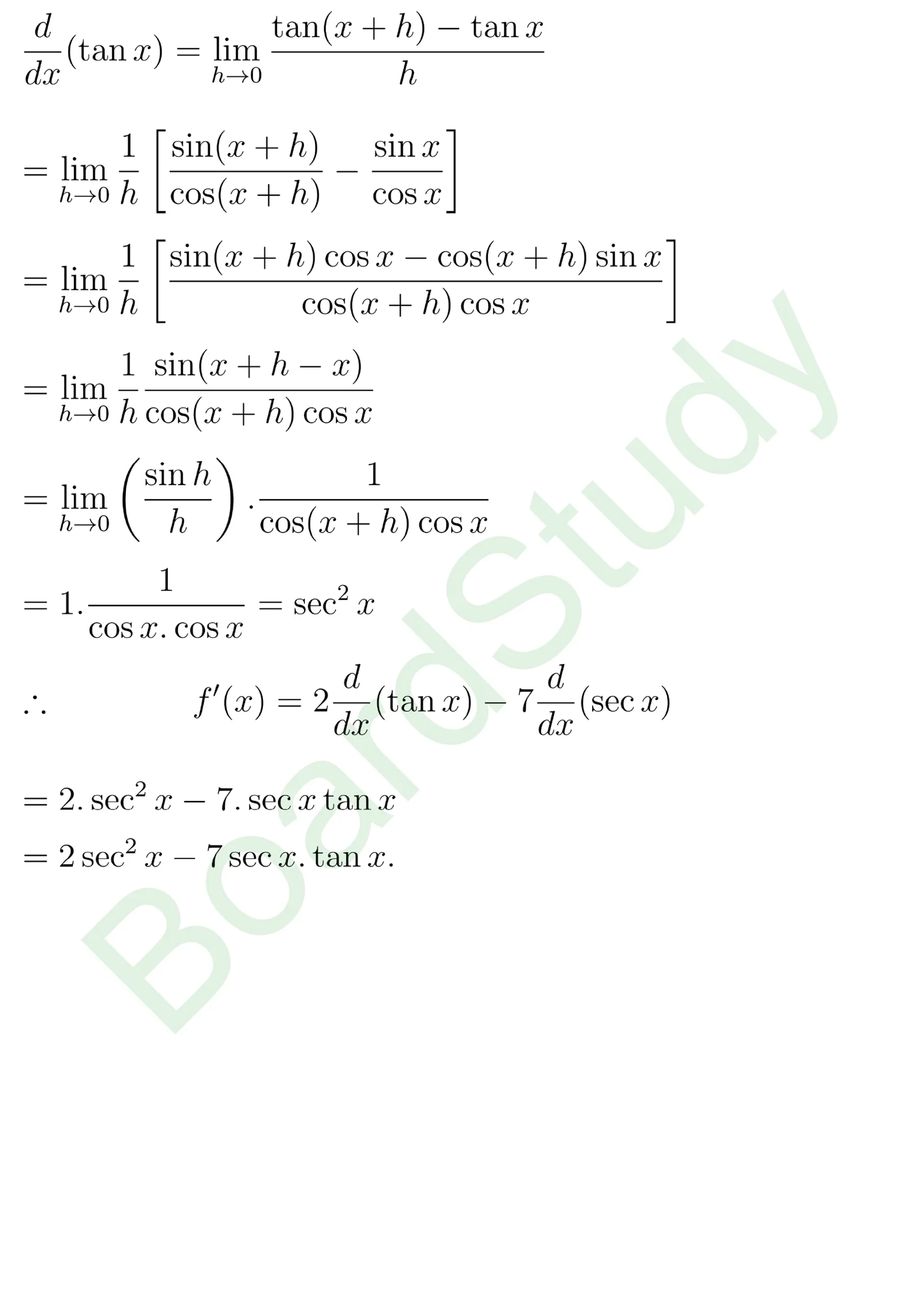 class 11th maths Limits and Derivatives chapter 12 solution in hindi page 0039 scaled