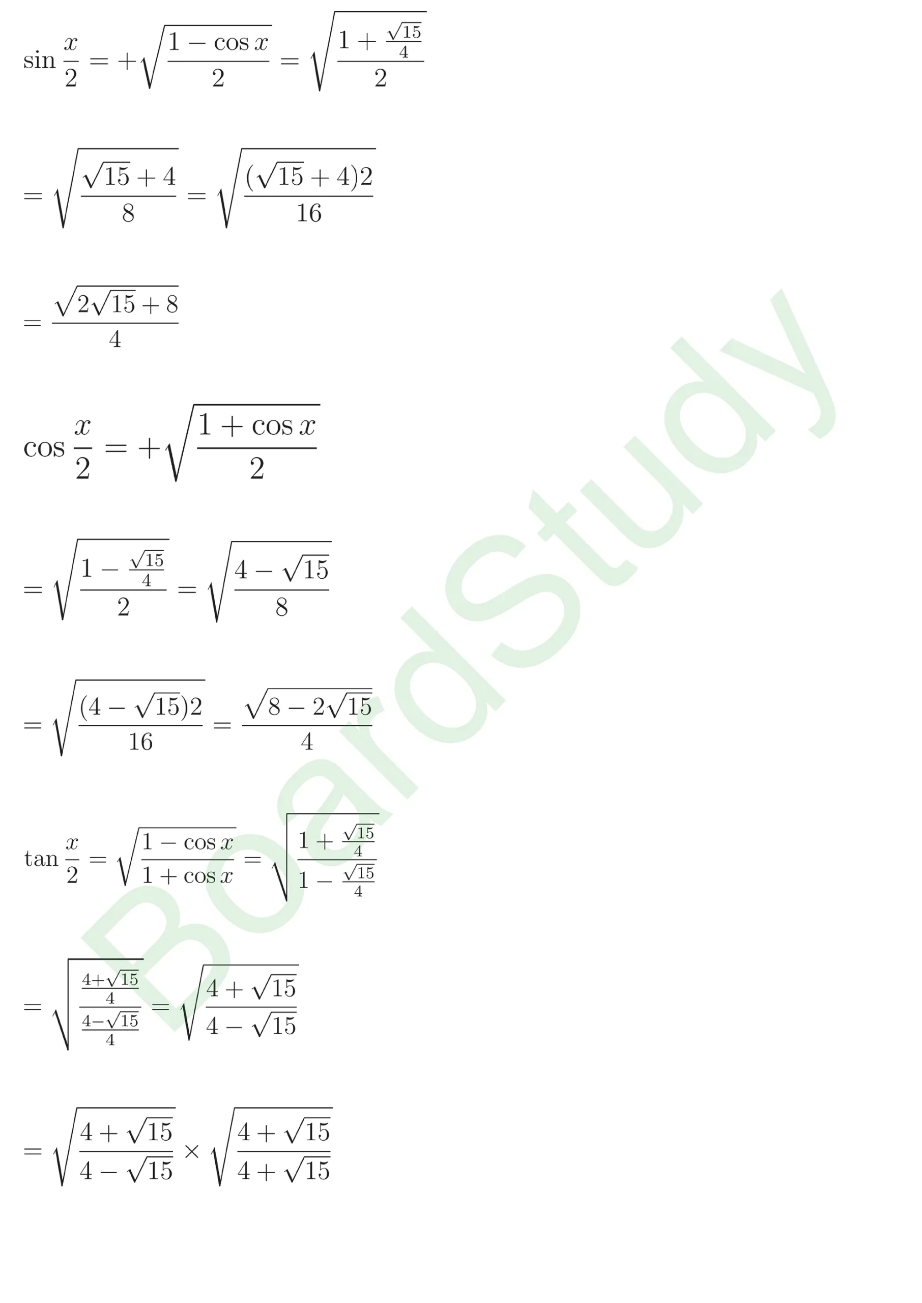 class 11th maths Trigonometric Functions chapter 3 solution in hindi page 0051 scaled