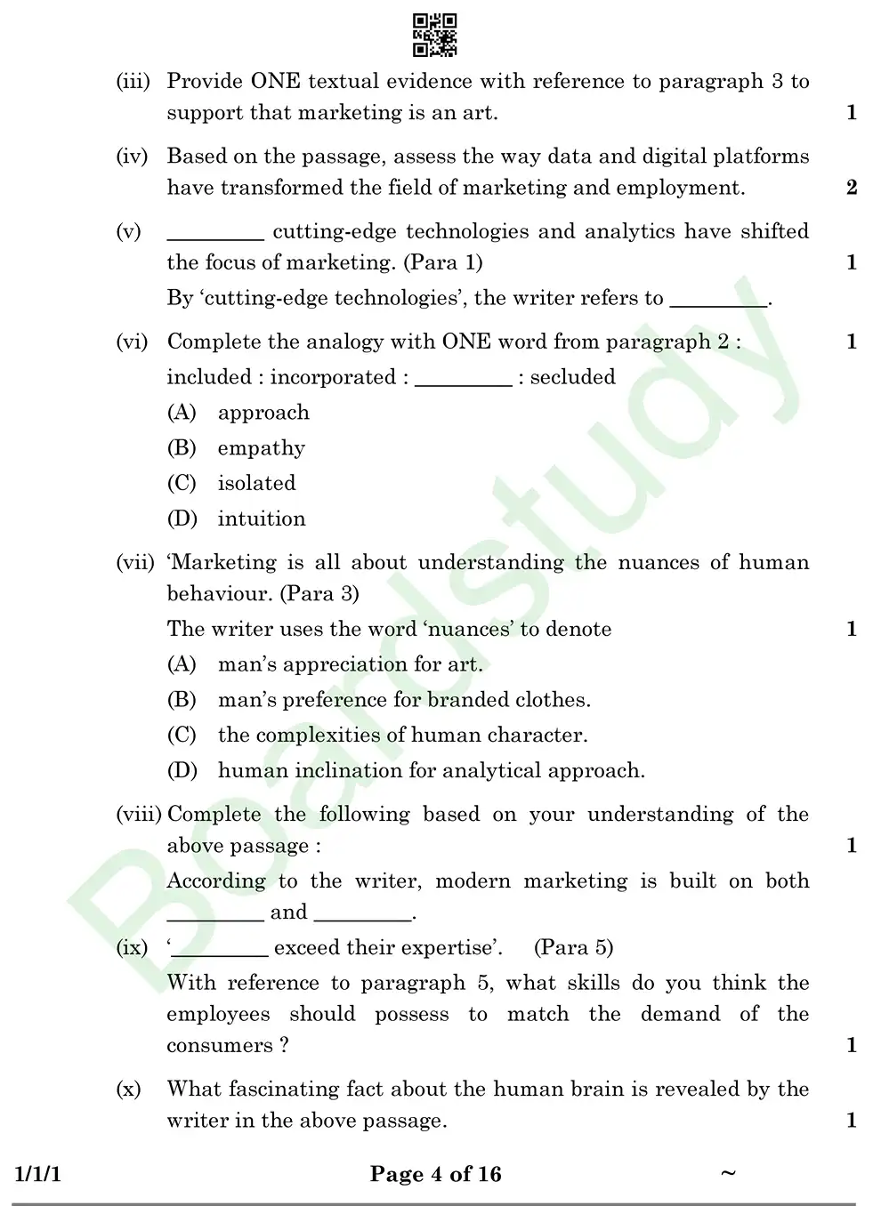 English PYQ 2025. . page 0004