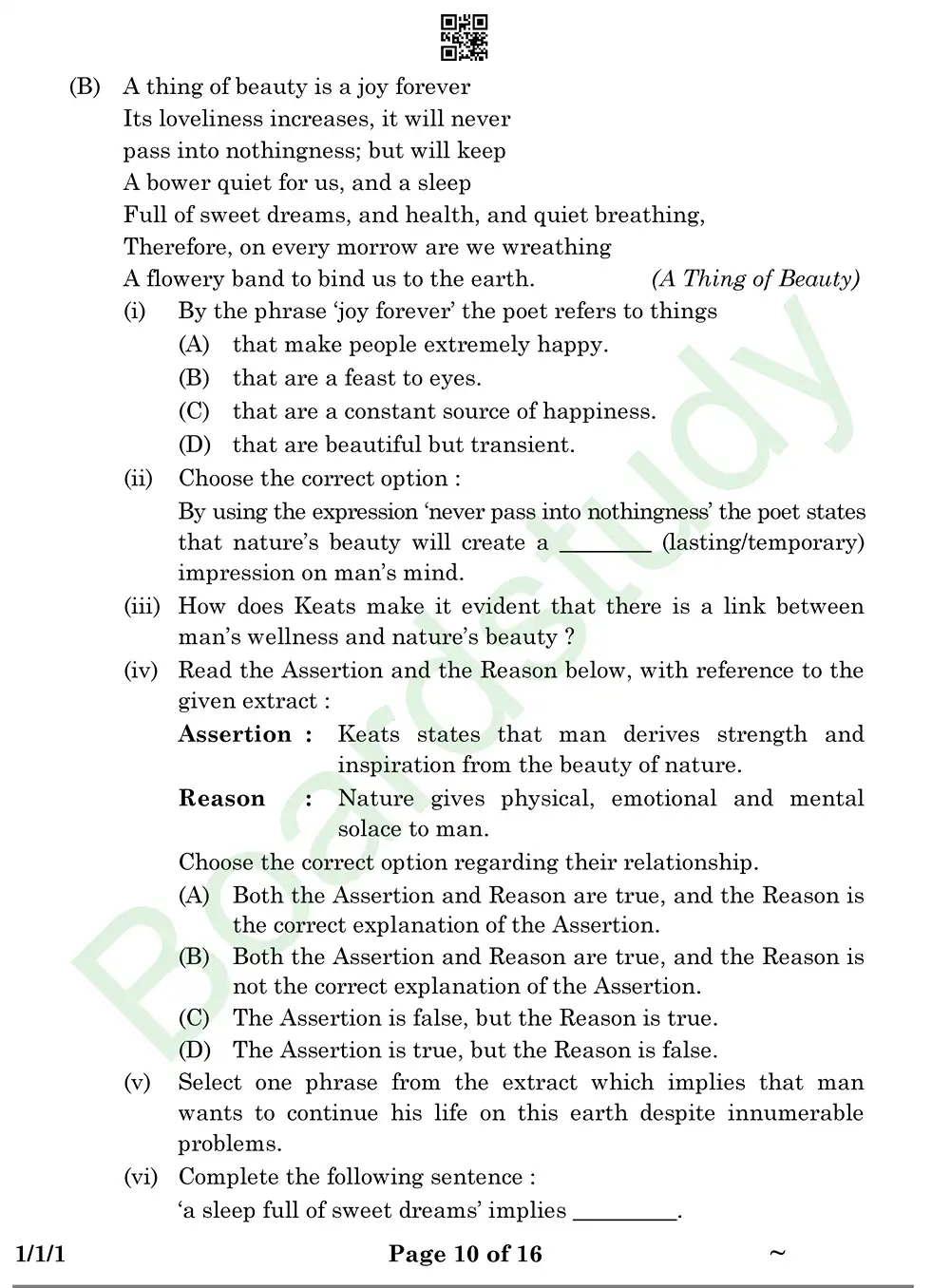 English PYQ 2025. . page 0010