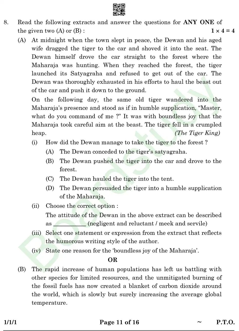 English PYQ 2025. . page 0011