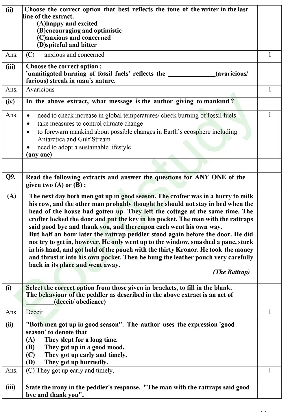 English PYQ 2025.S page 0012