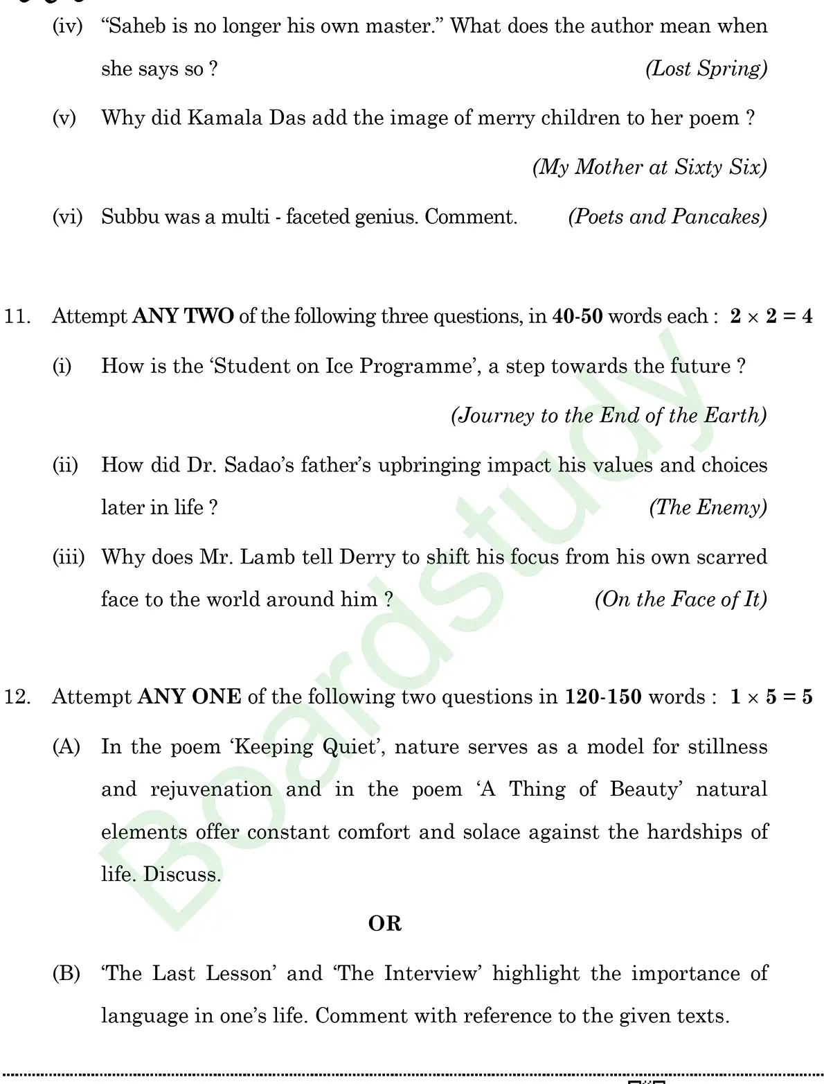 English PYQ 2026 2. page 0022
