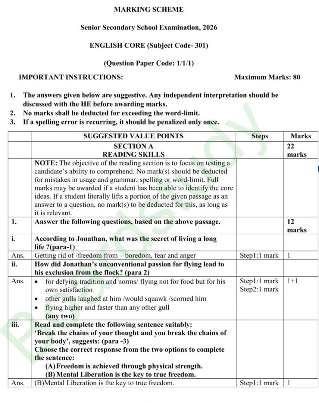 English PYQ 2026.S page 0003