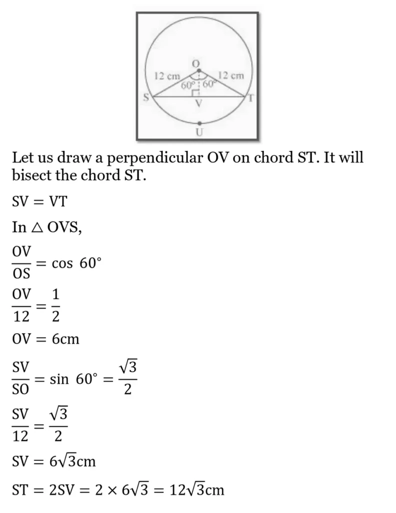 class 10th maths Areas Related to Circles chapter 11 solution10