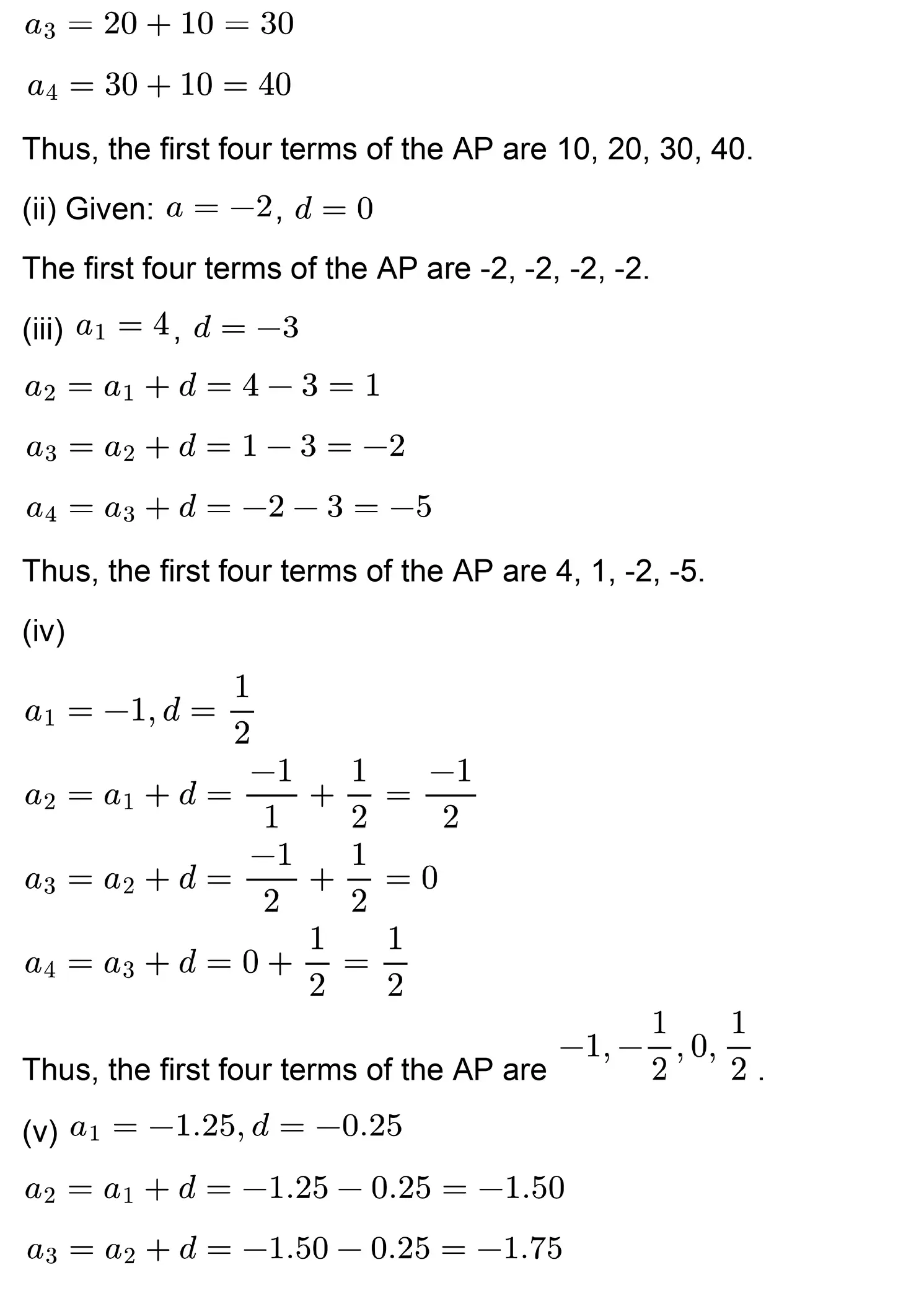 class 10th maths Arithmetic Progressions chapter 5 solution page 0004